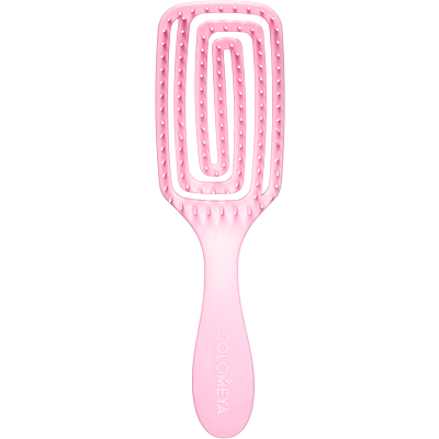 Арома-расческа для сухих и влажных волос прямоугольная мини с ароматом клубники