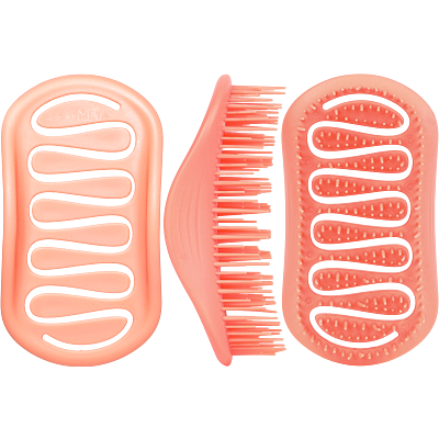 Арома-расческа для сухих и влажных волос с ароматом персика мини