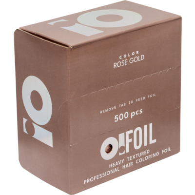 Фольга с тиснением листами Розовое золото 500шт