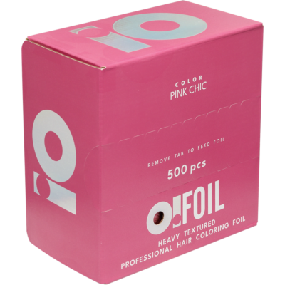 Фольга с тиснением листами Розовый шик 500шт