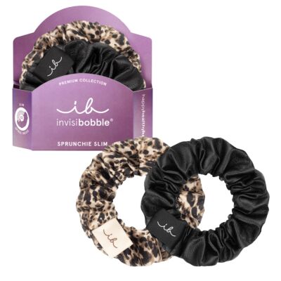 Резинка-браслет для волосся SPRUNCHIE SLIM PREMIUM Leo is the New Black