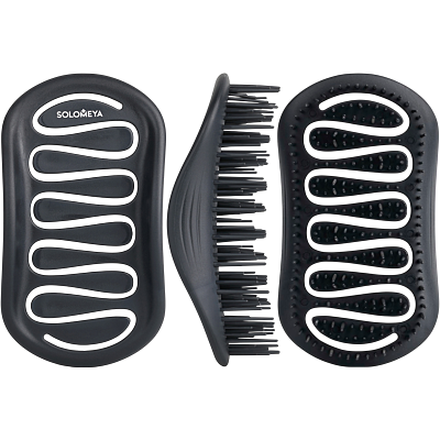 Арома-расческа для сухих и влажных волос с ароматом лаванды мини