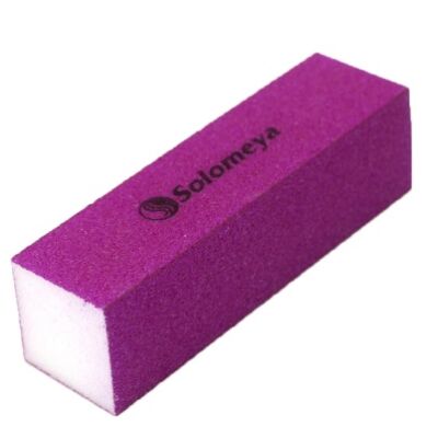 Solomeya Блок-шліфувальник для нігтів фіолетовий Purple Sanding Block