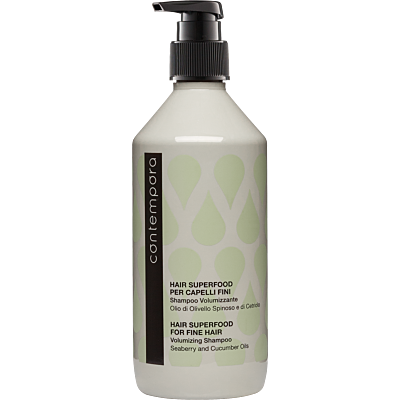 Шампунь для надання об'єму з олією обліпихи та огірковою олією