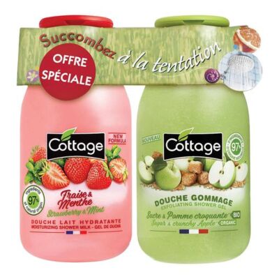 Набір Полуниця, м'ята та цукор і хрустке яблуко (мол.д/д+ексфоліант)