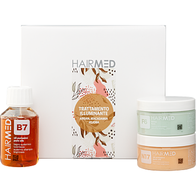 Набір TRY ME для блиску волосся Шампунь B7 100мл + Маска N17 100мл + Крем F6 100мл