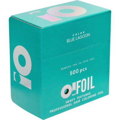 Фольга с тиснением листами Голубая лагуна 500шт