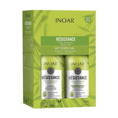 Resistance Fibra deBamboo Набір для пористого волосся (шампунь і кондиціонер) 2*250мл