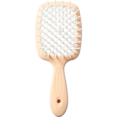 Superbrush Small Щетка для волос персиковая с белым