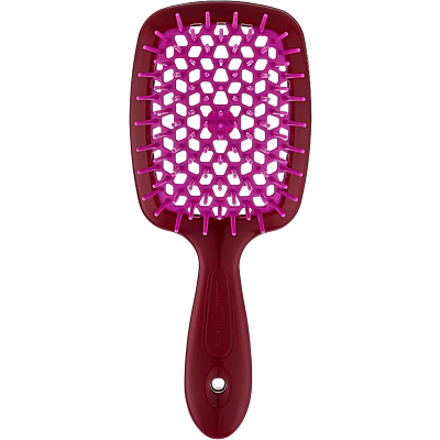 Superbrush Small Щетка для волос бургундия с розовым