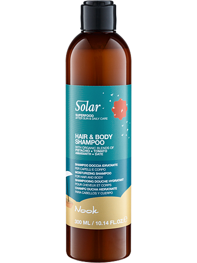 SOLAR Зволожувальний шампунь для волосся та тіла 300мл