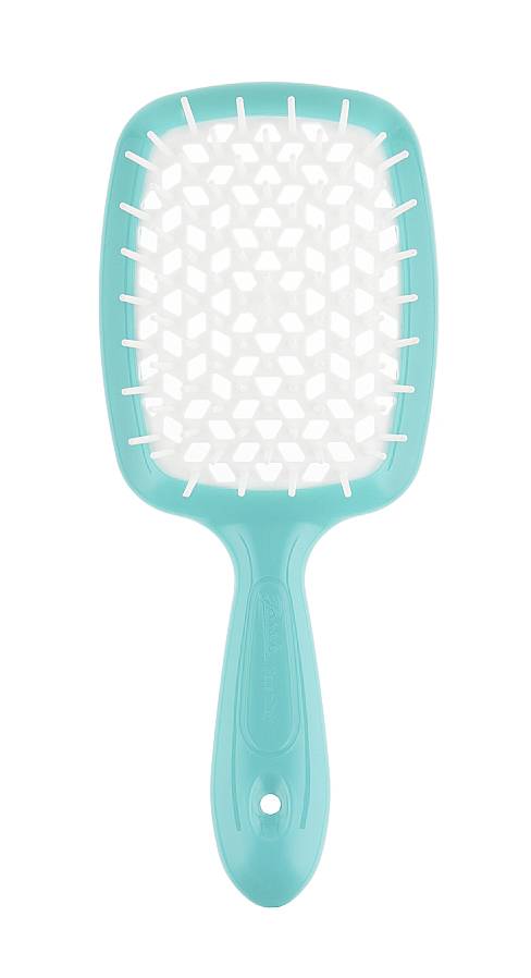 Superbrush Щетка для волос бирюзовая с белым