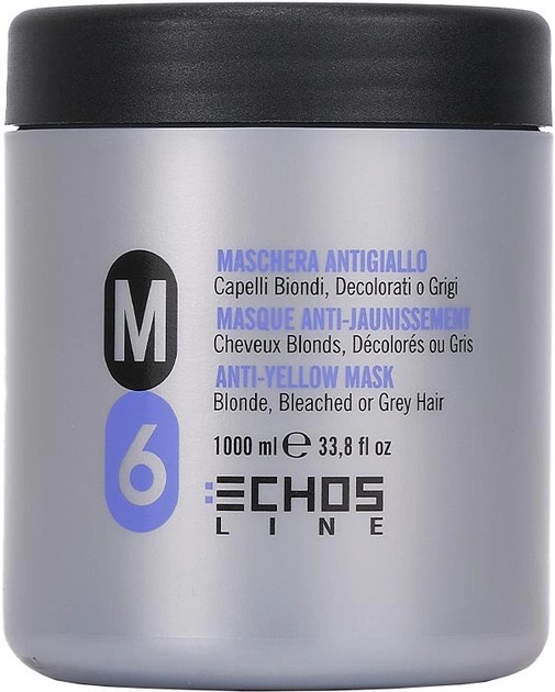 М6 маска анти-желтый эффект для белокурых и седых волос