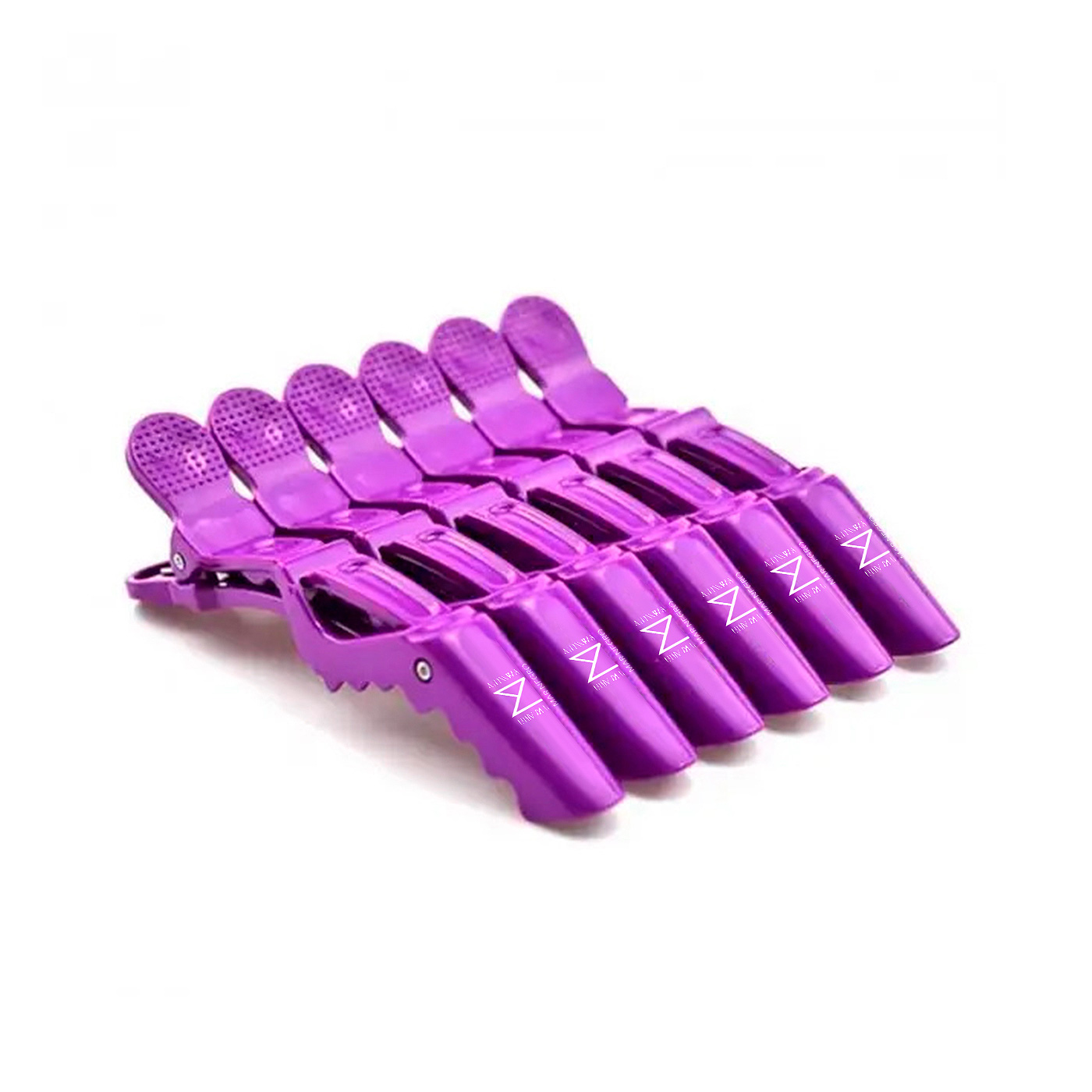 Зажим для волос фиолетовый