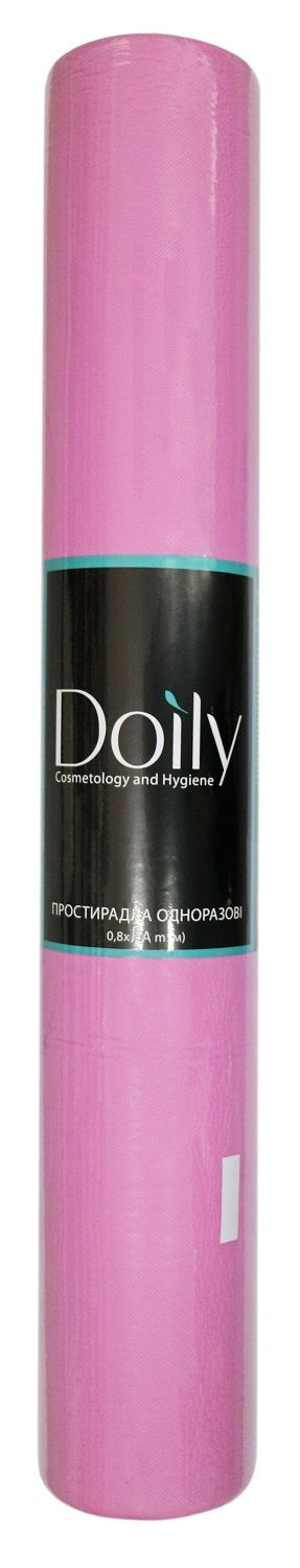 Простирадла 0,8х100 м 1рул рожеві