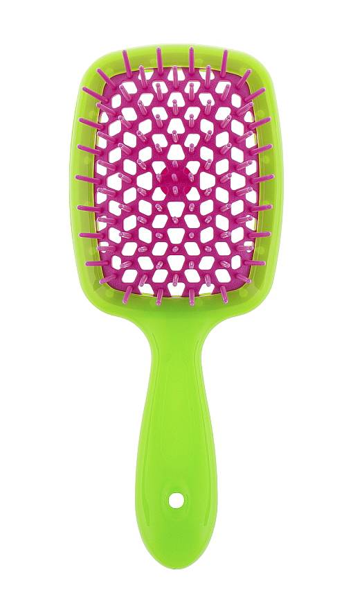 Superbrush Small Щітка для волосся салатова з малиновим