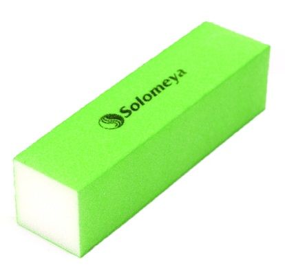 Solomeya Блок-шлифовщик для ногтей зеленый Green Sanding Block