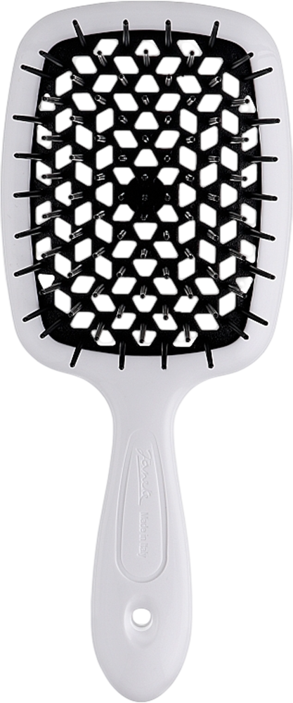 Superbrush Щітка для волосся біла з чорним