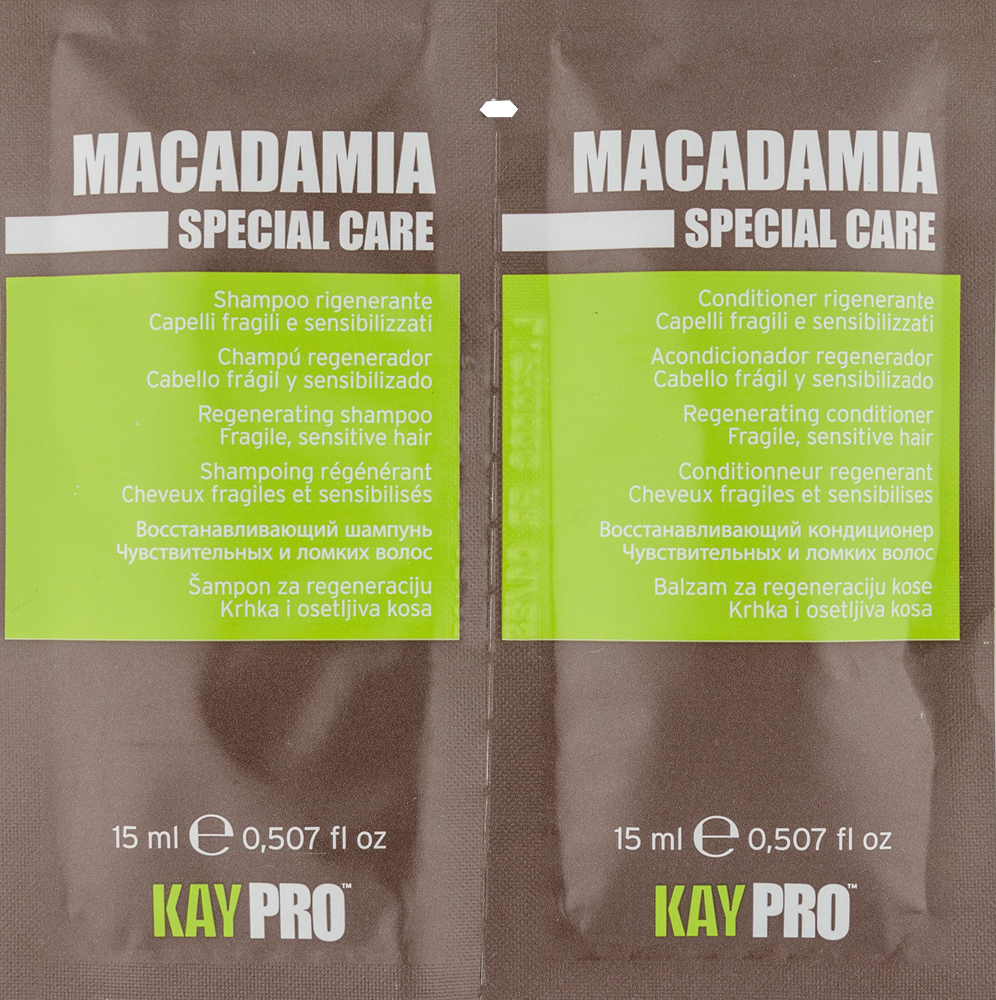 Macadamia Шампунь+Кондиціонер з олією макадамії 15+15мл