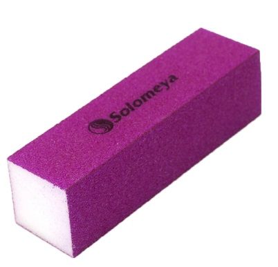 Solomeya Блок-шлифовщик для ногтей фиолетовый Puprle Sanding Block