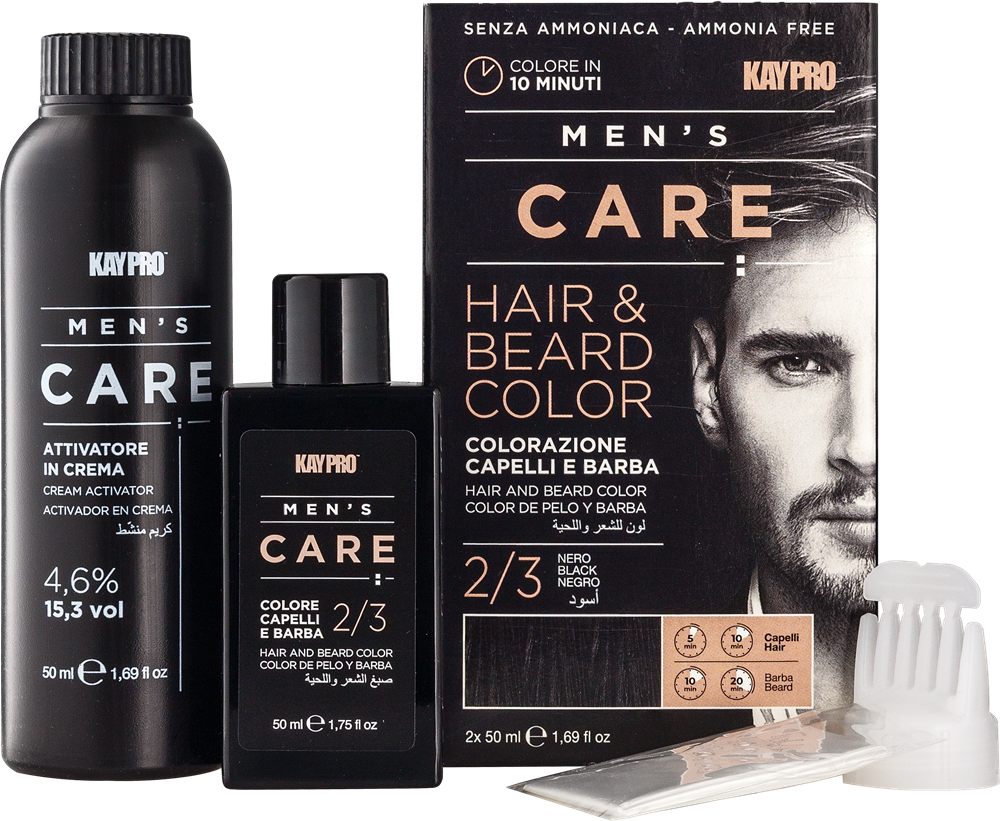 MEN'S CARE Набор для окрашивания волос и бороды Черный