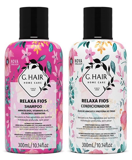 G.Hair Kit Relaxa Fios Концентрированный набор для седых поврежденных волос 2*300мл