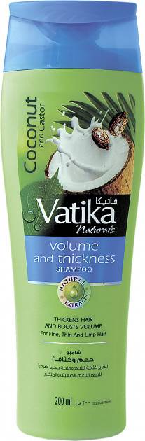 DABUR VATIKA Шампунь з кокосом, касторовою олією і хною