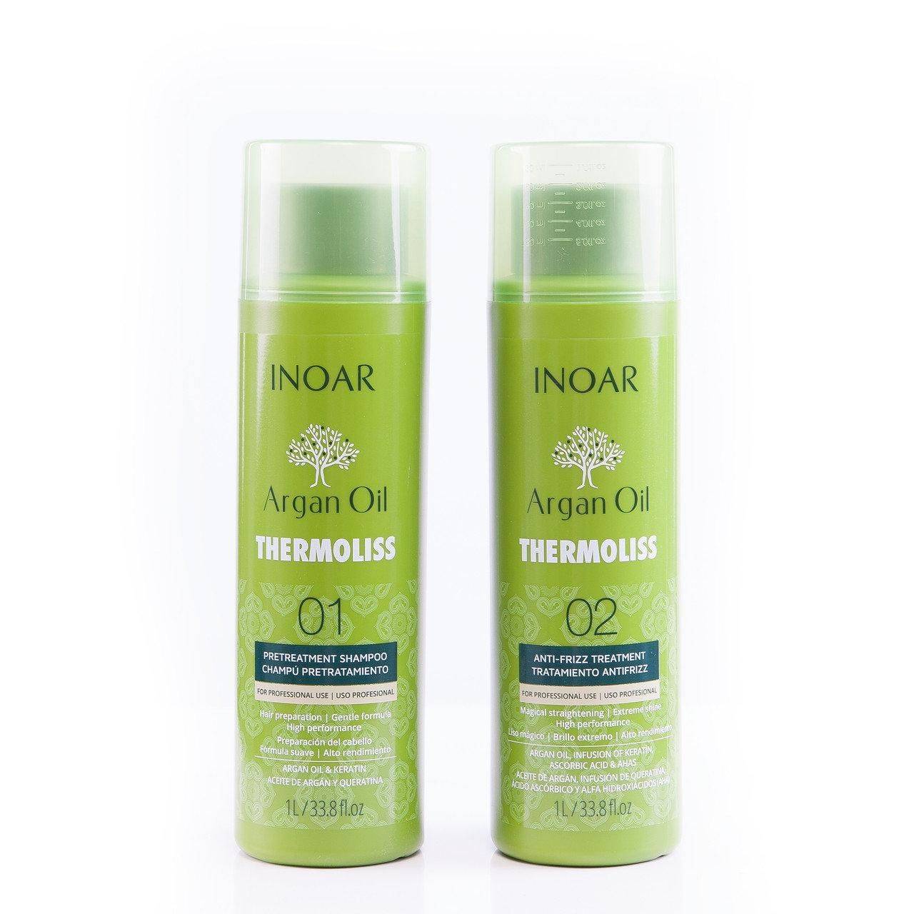 Argan Oil Thermoliss Набір Веганський кератин для волосся 2*1000мл