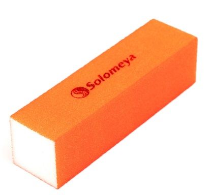 Solomeya Блок-шлифовщик для ногтей оранжевый Orange Sanding Block