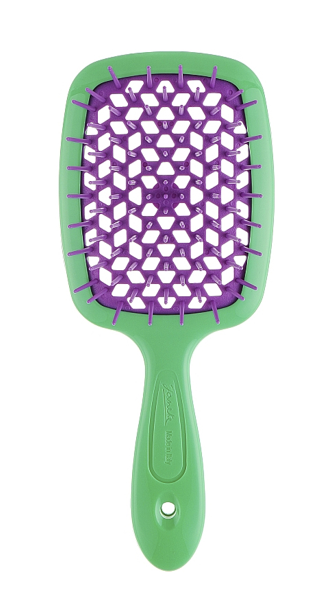 Superbrush Щетка для волос зеленая с фуксией